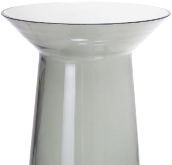 Ваза стеклянная серая Сара d15,5 cм Wrzesniak Glassworks