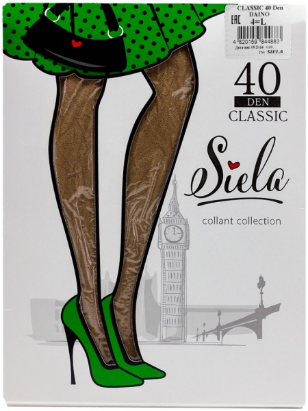 Колготки SIELA CLASSIC 40 den daino р. 4 світло-коричневий 