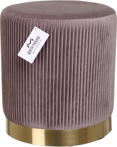 Пуф Мурсия с рельефной полоской 360х400 мм бежевый 