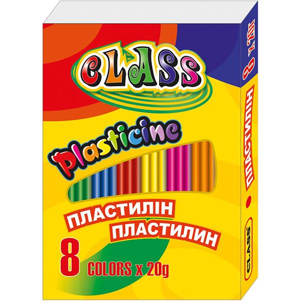 Пластилин 8 цветов 160 г CLASS