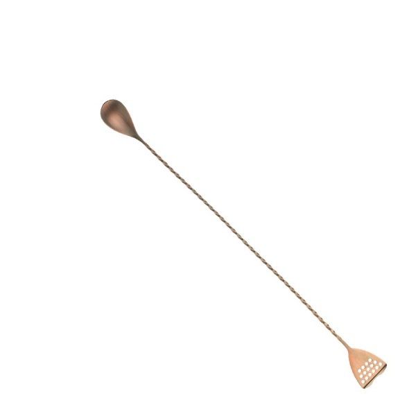 Ложка барная со стрейнером цвет античная медь 40 см М37072АСР Bar Fly