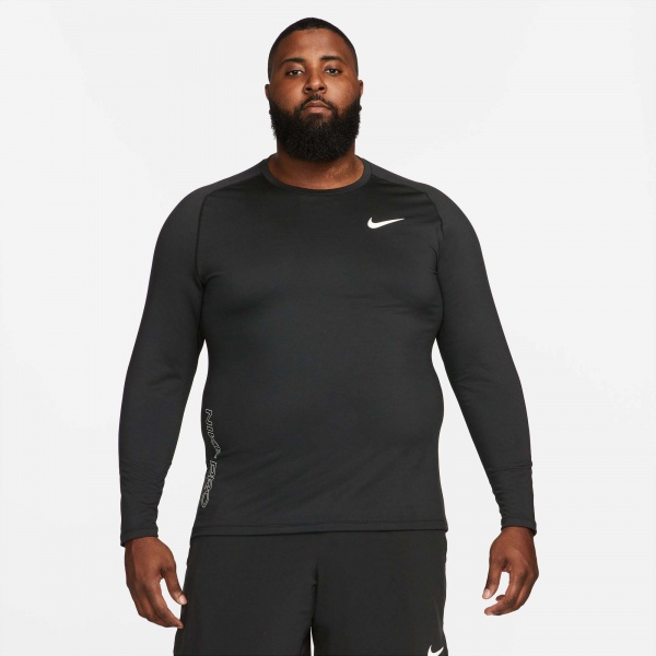 Брюки Nike TOP WARM LS CREW DQ5448-010 р. M черный
