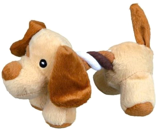 Іграшка для собак Trixie песик з канатами плюш 17 см в асортименті (3582)