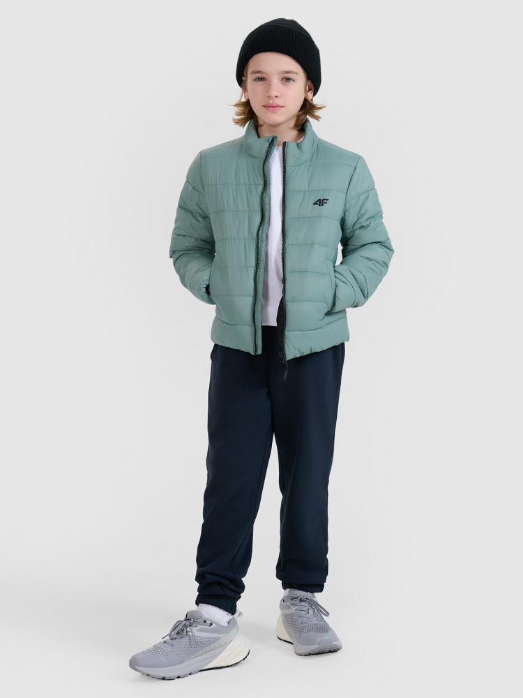 Куртка для мальчиков демисезонная 4F DOWN JACKET M520 4FJWSS25TDJAM520-41S зеленая