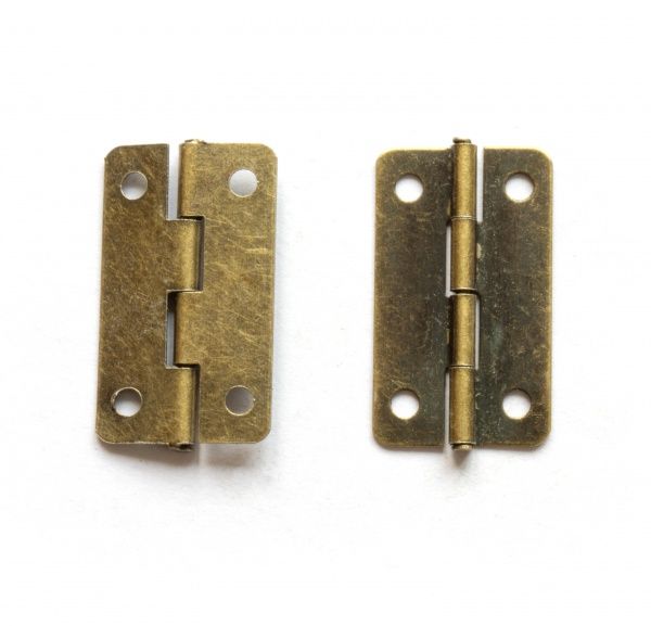 Петля декоративная старая латунь 20х25 мм 4 шт. 