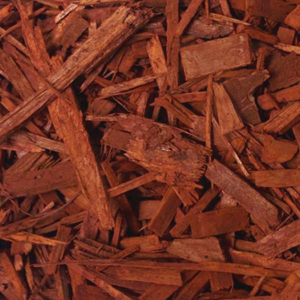 Мульча древесная декоративная колорированная, цвет ТЕРРАКОТ 70 л