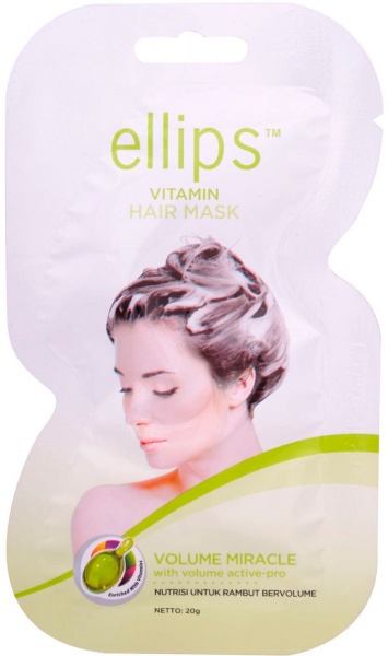 Маска Ellips Vitamin Volume Miracle Чудо объем для тонких волос 20 мл