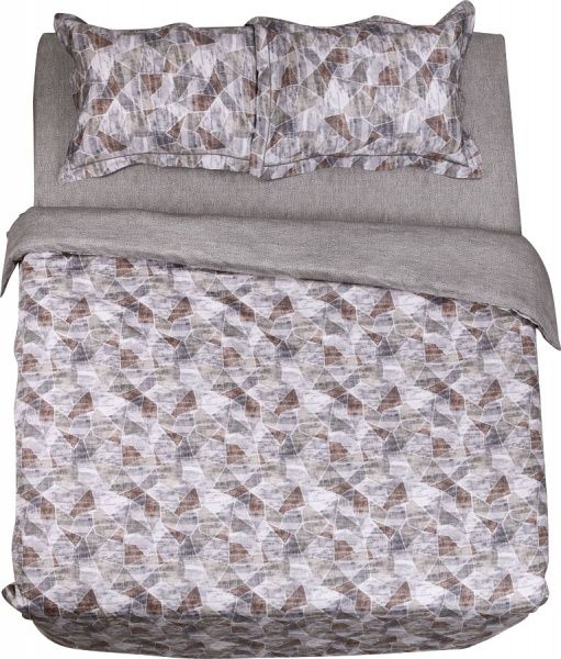 Комплект постельного белья Memory 2 серый Lameirinho 