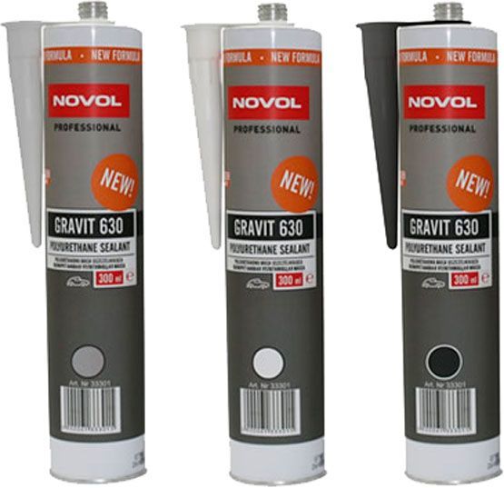 Герметик поліуретановий NOVOL Gravit 630 чорний 300 мл