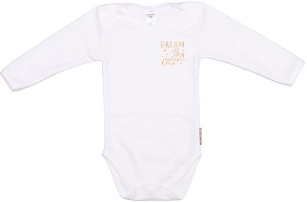 Боди детское унисекс Bambinelli Dream Big Б301-2 р.68 молочный 
