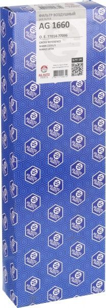 Фільтр повітряний AG Autoparts AG 1660 