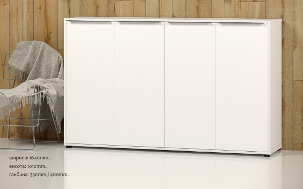 Комод SOKME Нала 4Д білий /білий 