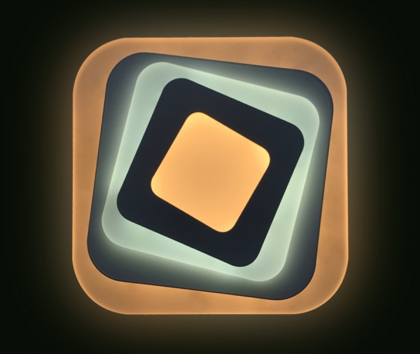 Світильник світлодіодний Светкомплект ACRYLIC 03 WL 24 Вт чорний 2800-6000 К 