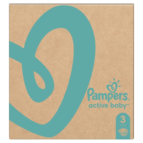 Підгузки Pampers Active Baby 3 6-10 кг 208 шт.