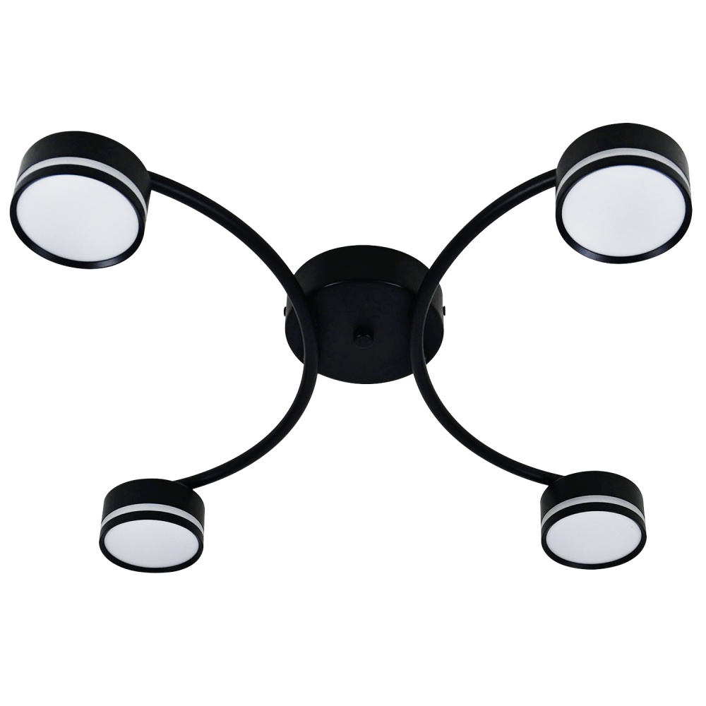 Люстра потолочная Victoria Lighting 4xGX53 черный Currant/PL4 black