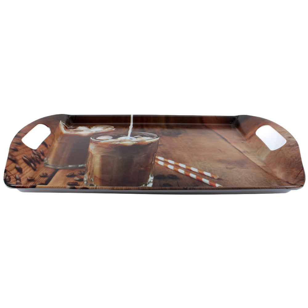 Поднос Arino Ice Coffee 45x31x4 см прямоугольный 74655