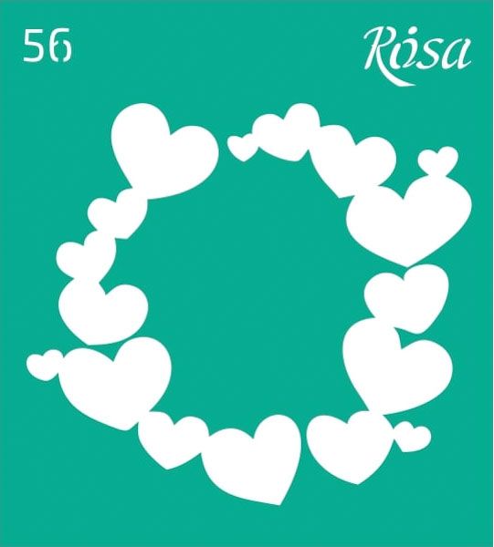 Трафарет багаторазовий самоклейкий Love №56 3625156 90х100 мм Rosa Talent
