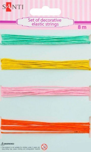 Декоративный элемент шнуров декоративных, 4 цв., 8м/уп, летний 1 комплектов 4 шт. Santi