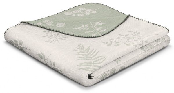 Плед Whisper 150x200 см зелений/світло-сірий Wohndecke 