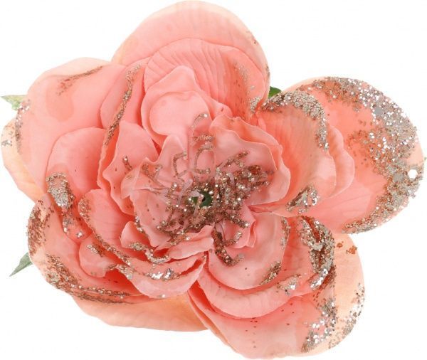 Декорация новогодняя Роза садовая 11см EPI-16A0030K 