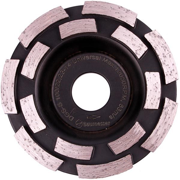 Чашка алмазная Baumesser Beton UNI, DGS-S 125/22,23-14 97015495010