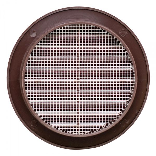 Гратка для вентиляції T-30 100 мм ABC-пластик коричневий 