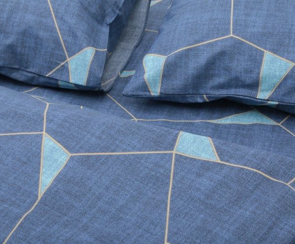 Комплект постільної білизни Puzzle сімейний синій UP! (Underprice) 