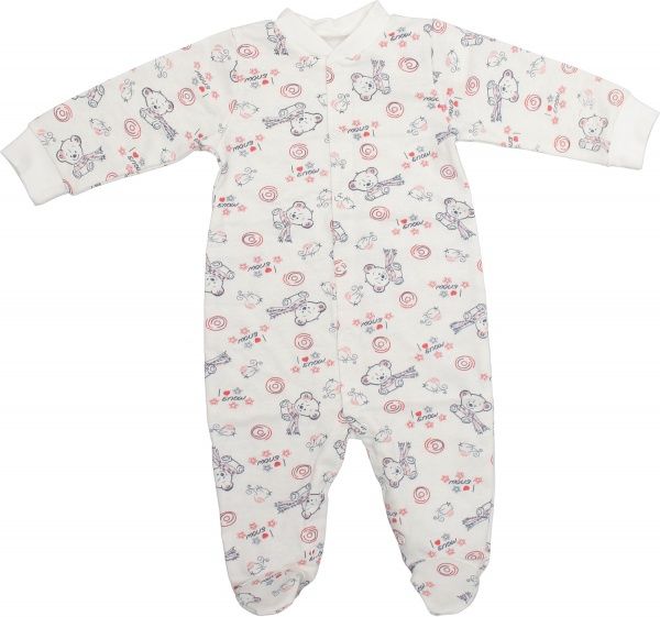 Боди Фламинго ясельный р.68 молочный 647-310 