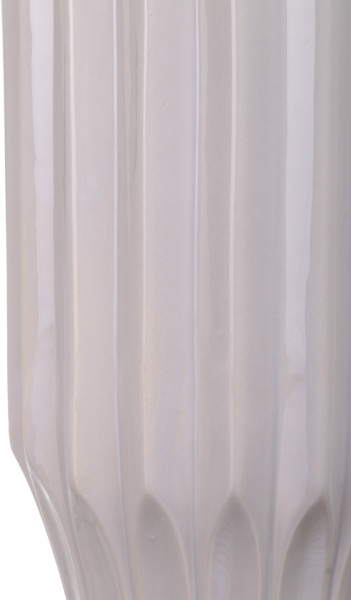 Ваза керамическая серая Smoothed 15х26 см