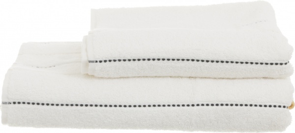 Рушник махровий Aya Tabby 70x140 см білий La Nuit 