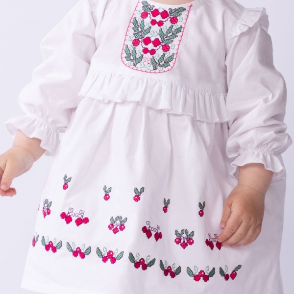 Платье Эдельвика р.80 белый 115-21/00 