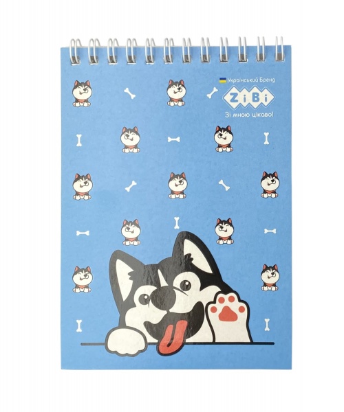 Блокнот Puppies А6 40 листов в ассортименте ZiBi