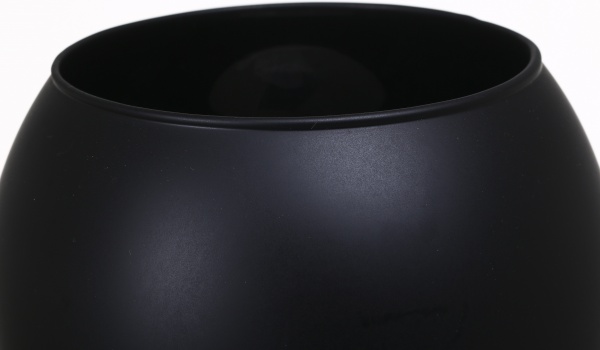 Ваза стеклянная Soft шар 16 см черная 