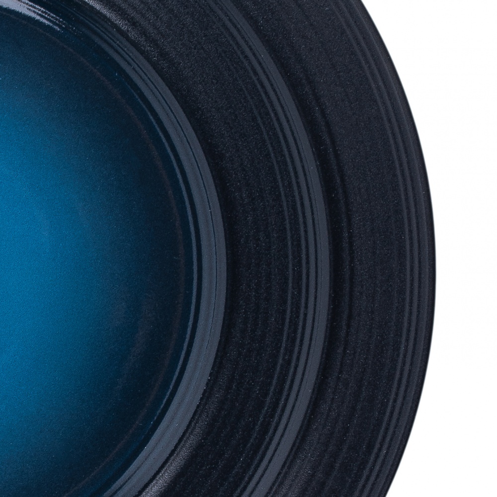 Тарелка обеденная Krauff Lucerne Black&Blue 21,4 см 24-320-007