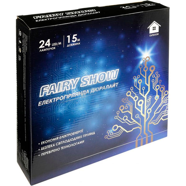 Гирлянда линейная Fairy Show Rope-15-0001 LED 360 ламп 15 м