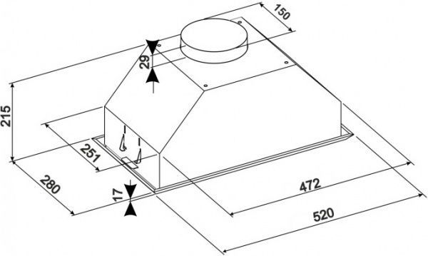 Вытяжка Eleyus Modul 1200 LED SMD 52 IS