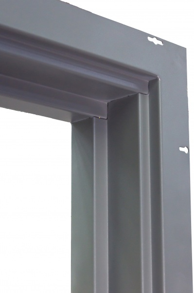 Дверь входная Булат Статус 245 графит матовый / белый супермат 2050x850 мм левая