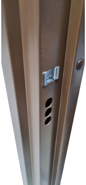 Дверь входная Булат Термо House – 705 стеклопакет дуб бронзовый 2050x1200 мм правая