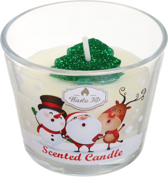 Свеча Pako-If в стакане Кексы Новогодние 