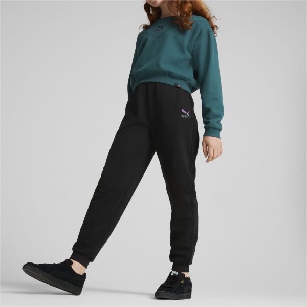 Штани Puma CLASSICS GRL RELAXED JOGGER FL CL G 67032301 р. 128 чорний