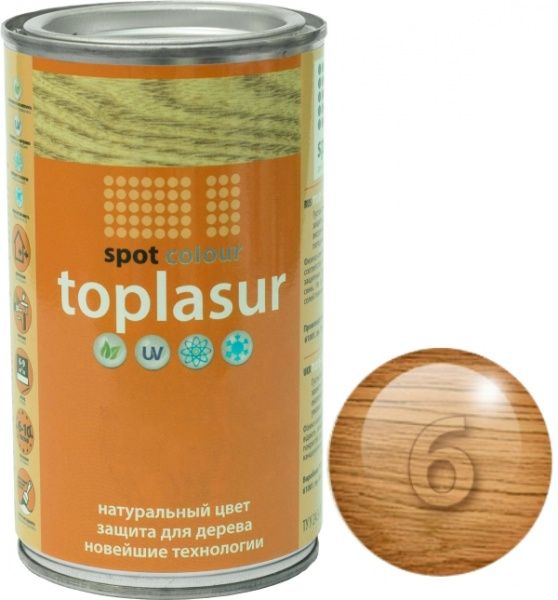 Лазур Spot Colour Toplasur №6 дуб напівглянець 0,4 л