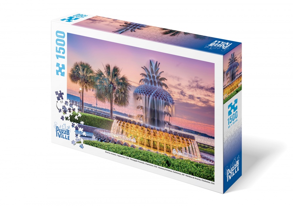 Пазл PUZZLEVILLE Фонтан Ананас, Чарльстон, США 1500 елементів PZL1500_4