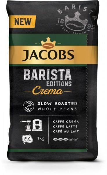 Кофе в зернах Jacobs Barista Edition Crema 1000 г 8711000895849 