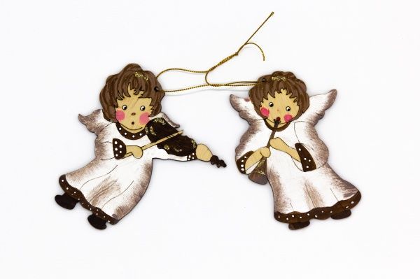 Набір підвісок № 16 Два ангела 11,5 см 641 