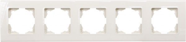Рамка пятиместная Viko Linnera универсальная кремовый 90481005