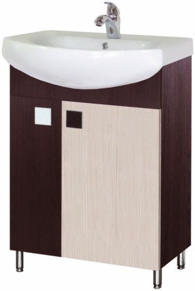 Тумба підлогова Мойдодир ДОМИНО 60-Ф ПЛЮС з умивальником Эпика 60