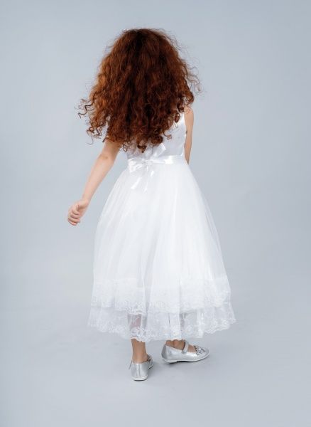 Платье Sasha р.140 белый 3575/1 