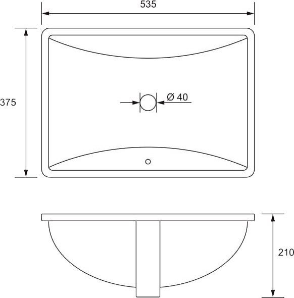 Умывальник VOLLE 13-13-03