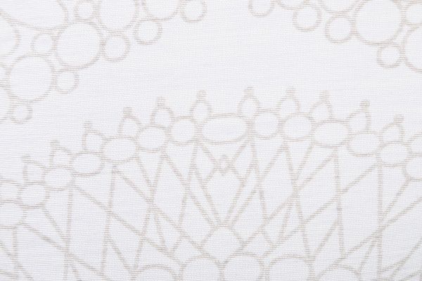 Ткань тюлевая Декостиль W356 3293/2 белый с принтом 