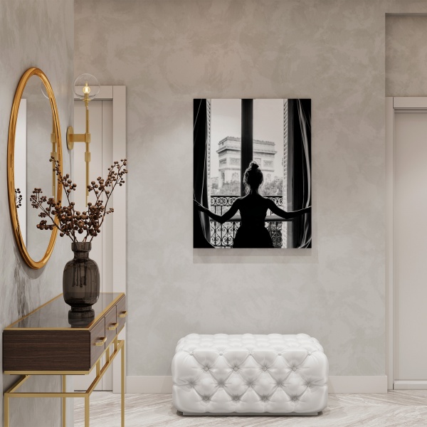 Картина на полотні ЧБ Девушка 50x70 см WS Holst 14082221,6 